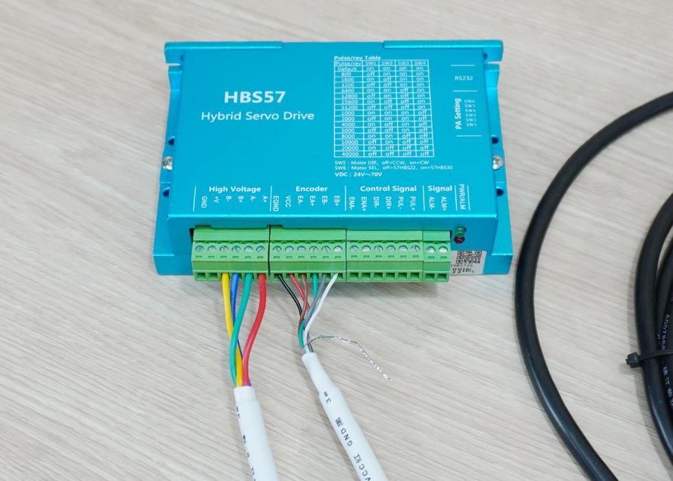 HBS57 Closed-Loop Hybrid Stepper Motor Drive With RS232 Port