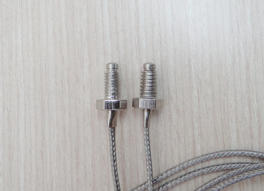 1M Cable หัวเกลียว M6x1.25 K Type Thermocouple 0-400C Sensor Probe
