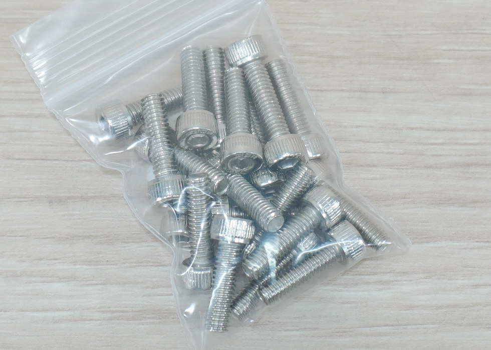 Hex Socket Cap Screw M4x14mm Nickel-plated (20ตัว/ถุง)