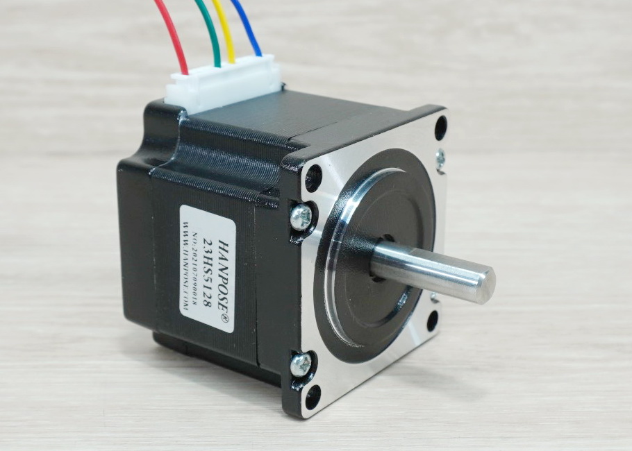 HANPOSE - Stepper Motor (Nema23) แรงบิด 1.01N.m 2.8A Shaft 8mm (23HS5128-8)