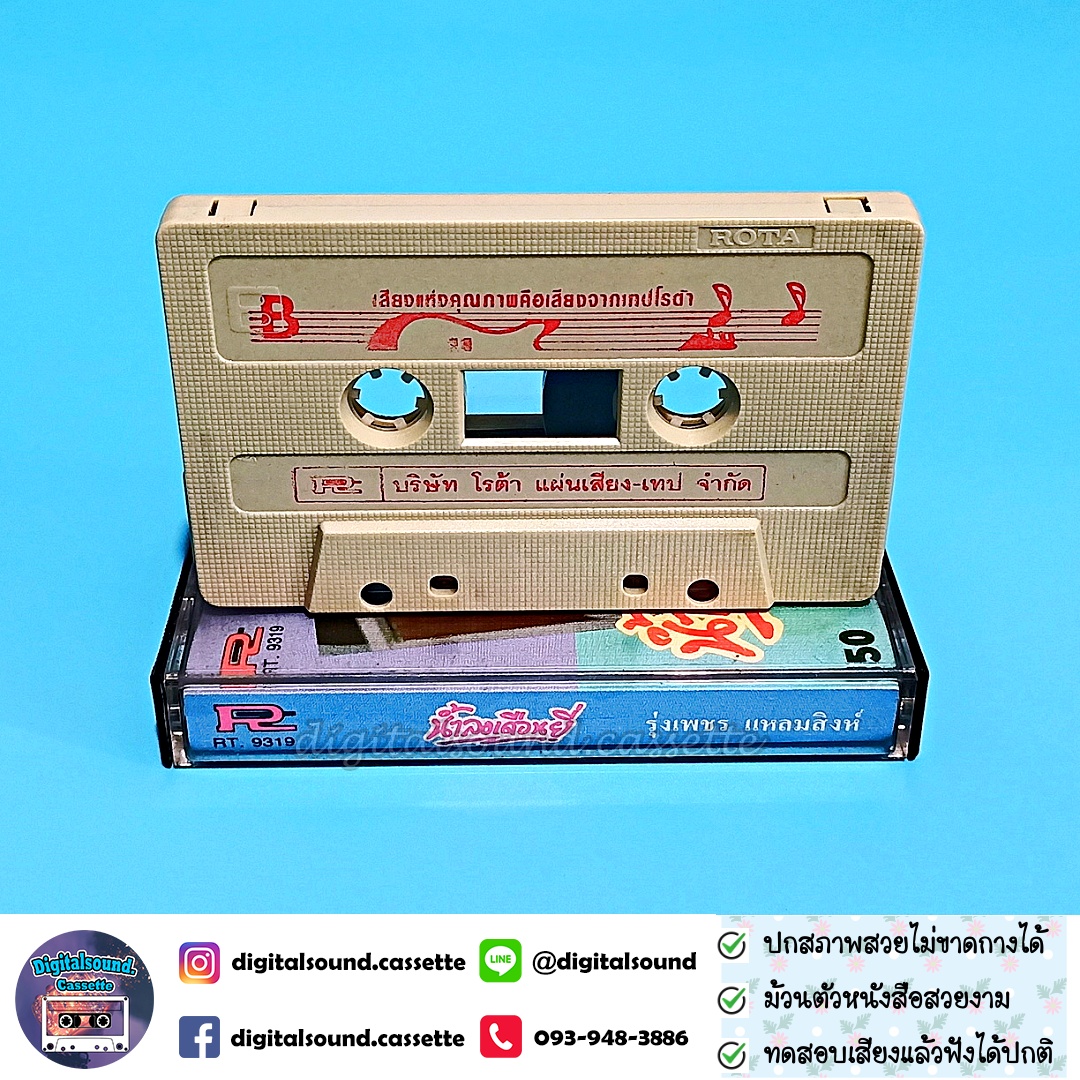 เทปเพลง รุ่งเพชร แหลมสิงห์ อัลบั้ม น้ำลงเดือนยี่ ฝนเดือนหก