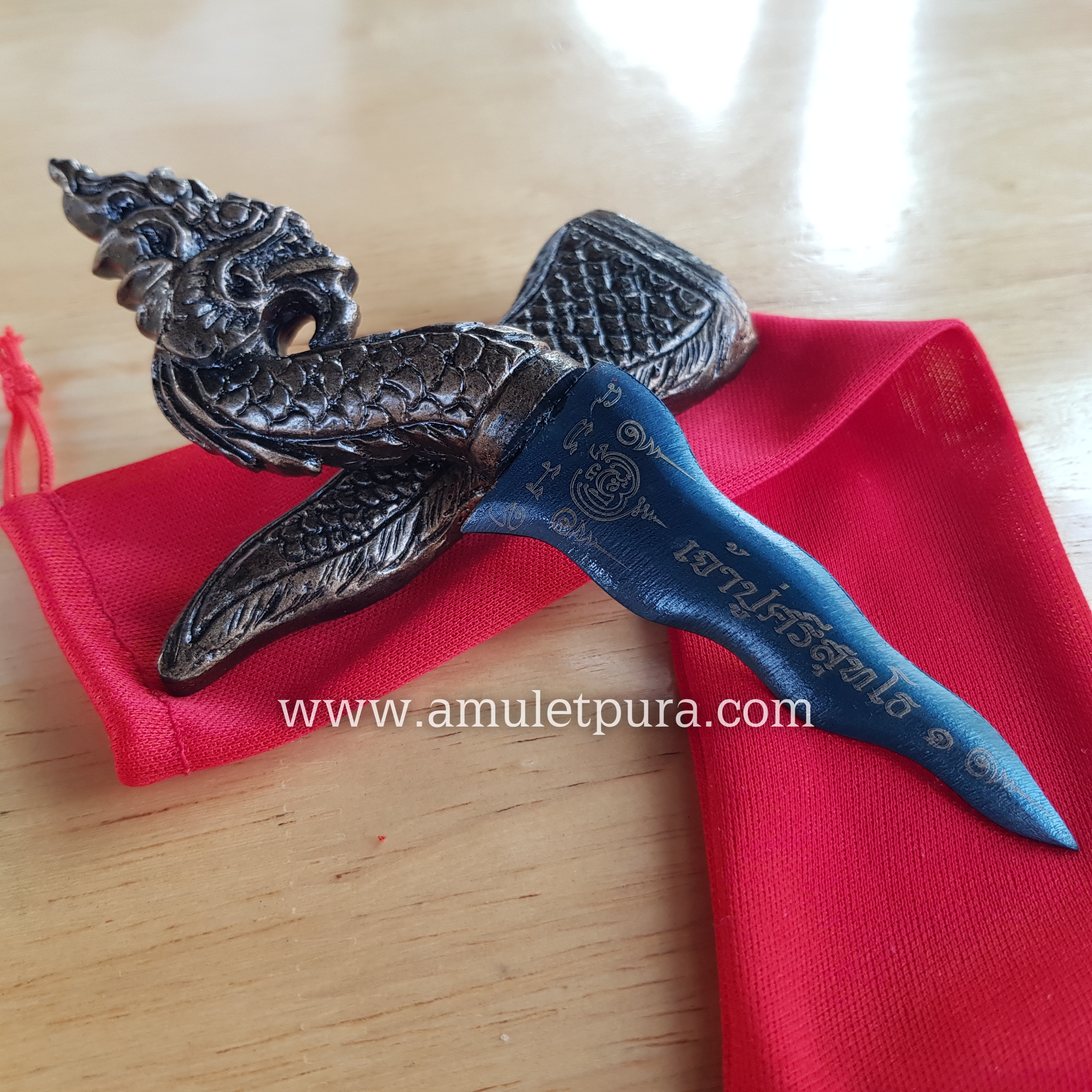 กริชนาคา เจ้าปู่ศรีสุทโธ นำฤกษ์ (เนื้อเหล็กน้ำพี้) ปี63 หลวงปู่คำไหล วัดศรีชมภู จ.นครพนม (หมายเลข32)