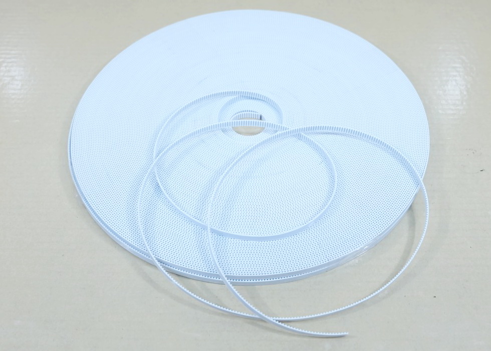 2GT-6mm PU Timing Belt Steel Core สีขาว (สานแถบเส้นเหล็กในสายพาน ราคา/1เมตร)