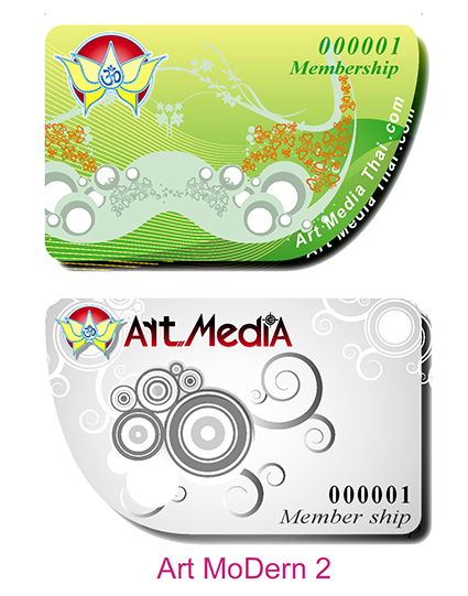 บัตรพลาสติก Modern 2 ทำบัตรส่วนลด บัตรมีทติ้ง บัตรอื่นๆ