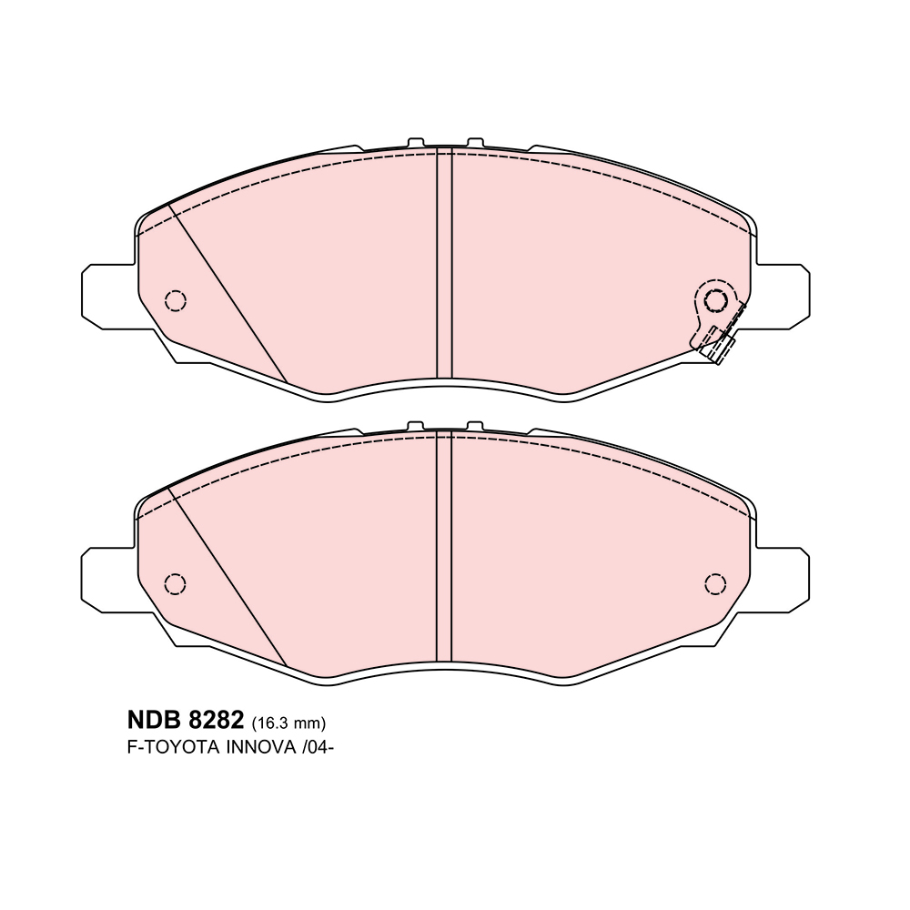 ผ้าเบรค Nexzter ProSpec - Innova ปี 04-15 (หน้า)