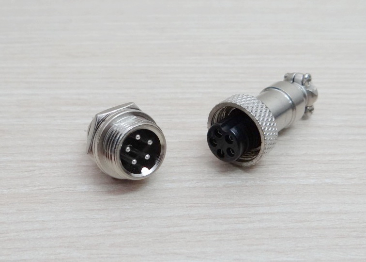 GX12 - 5P Male & Female - Connectors Socket Aviation Plug