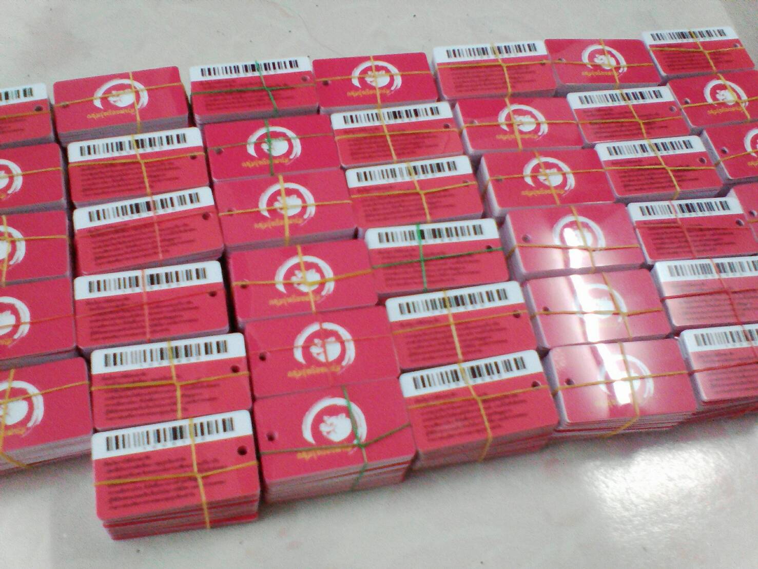 บัตรตัวอย่าง มินิการ์ด บัตรใส่พวงกุญแจ บัตรสมาชิกใบเล็ก