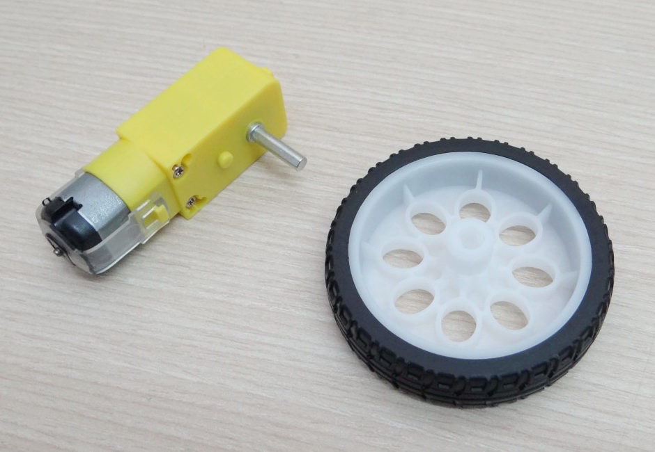 521 Rubber Wheel Robot Tires TT Motor Robot Smart Car Platform