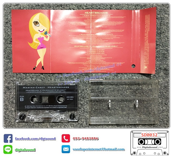 เทปคาสเซ็ท MARIAH CAREY อัลบั้ม heartbreaker