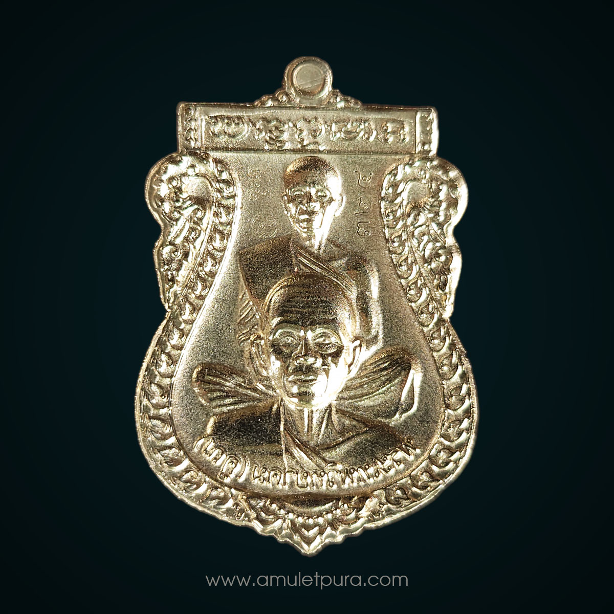 เหรียญเสมาพุทธซ้อน เนื้ออัลปาก้าลงยาหลังแบบ รุ่นเศรษฐีอีสาน ปี57 หลวงพ่อคูณ วัดบ้านไร่ จ.นครราชสีมา (มีโค้ด หมายเลข 324)