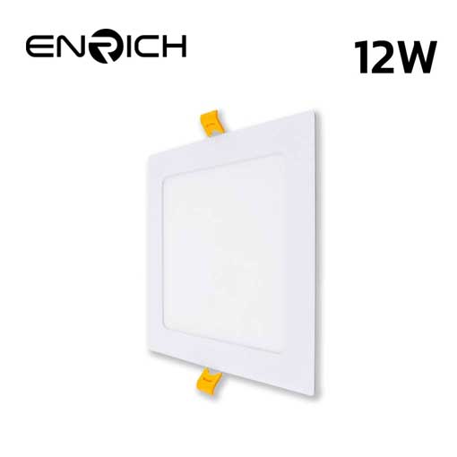 ดาวน์ไลท์ LED หน้าเหลี่ยม 12W ENRICH SLIM D
