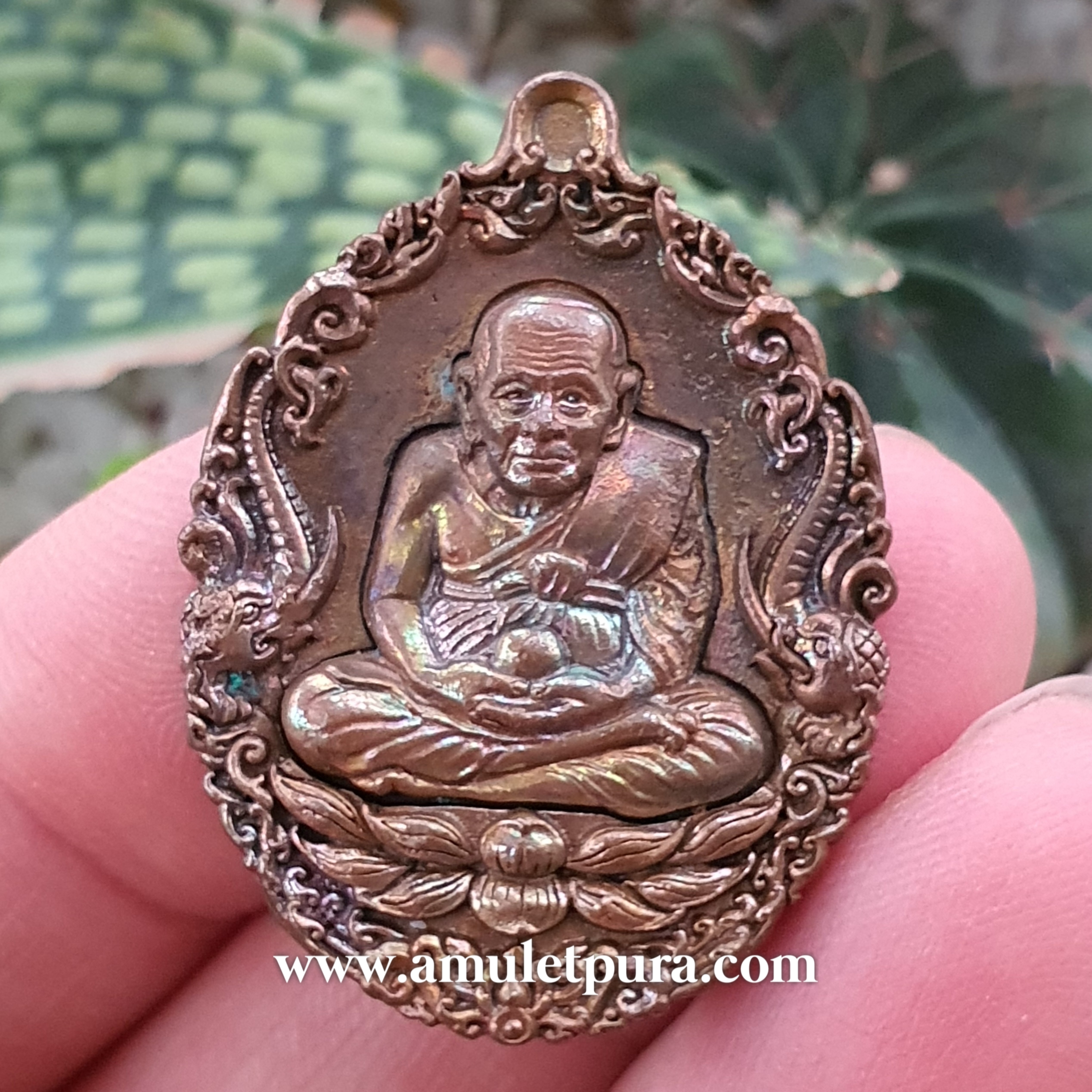 เหรียญหล่อหลวงปู่ทวดบรรจุกริ่ง เนื้อทองแดงผิวไฟ รุ่นเปิดโลกเศรษฐี58 วัดพระมหาธาตุฯ จ.นครศรีธรรมราช (ตอกโค้ด หมายเลข 1873)