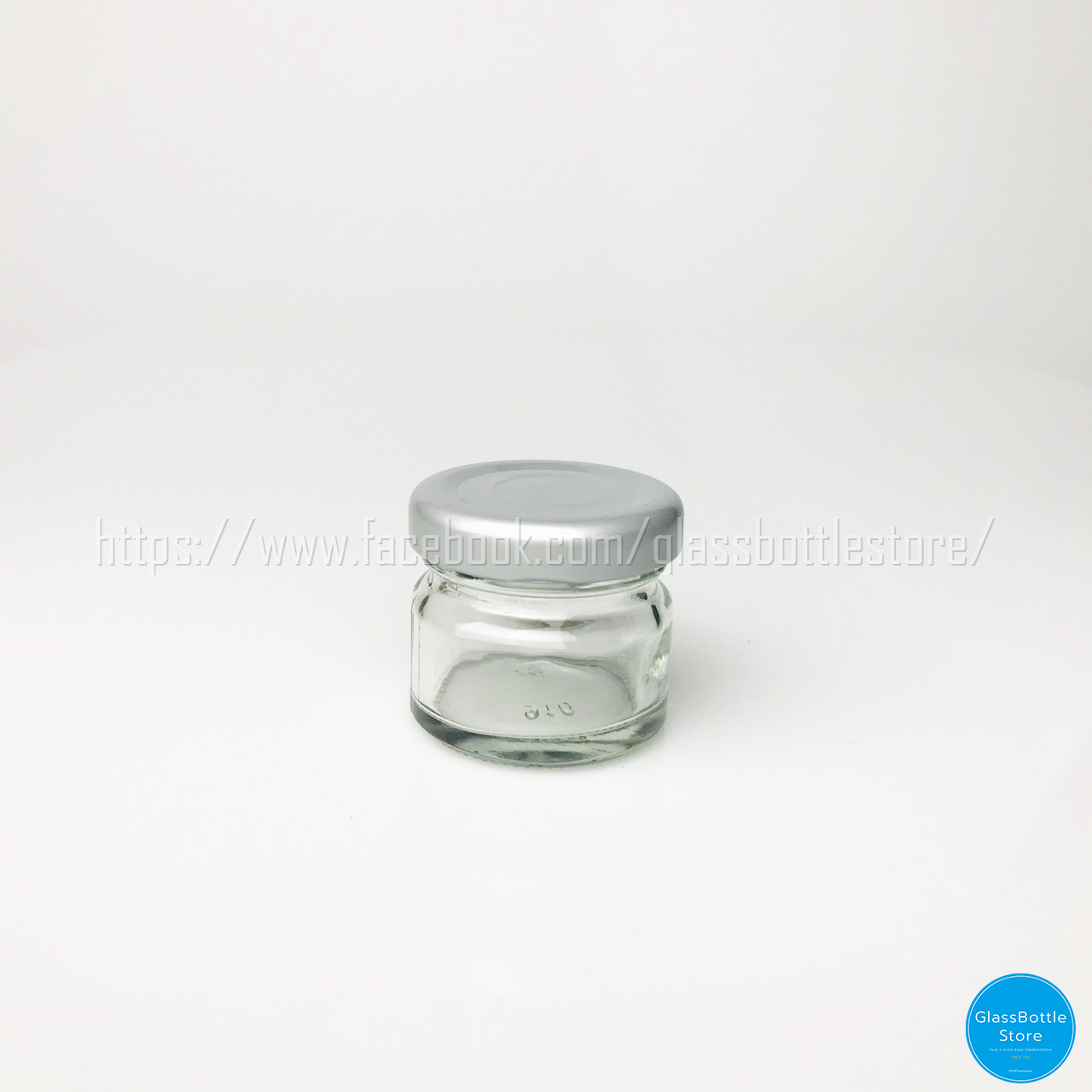 ขวดแก้ว แยม 30ml ฝาเกลียวล็อคสีเทา