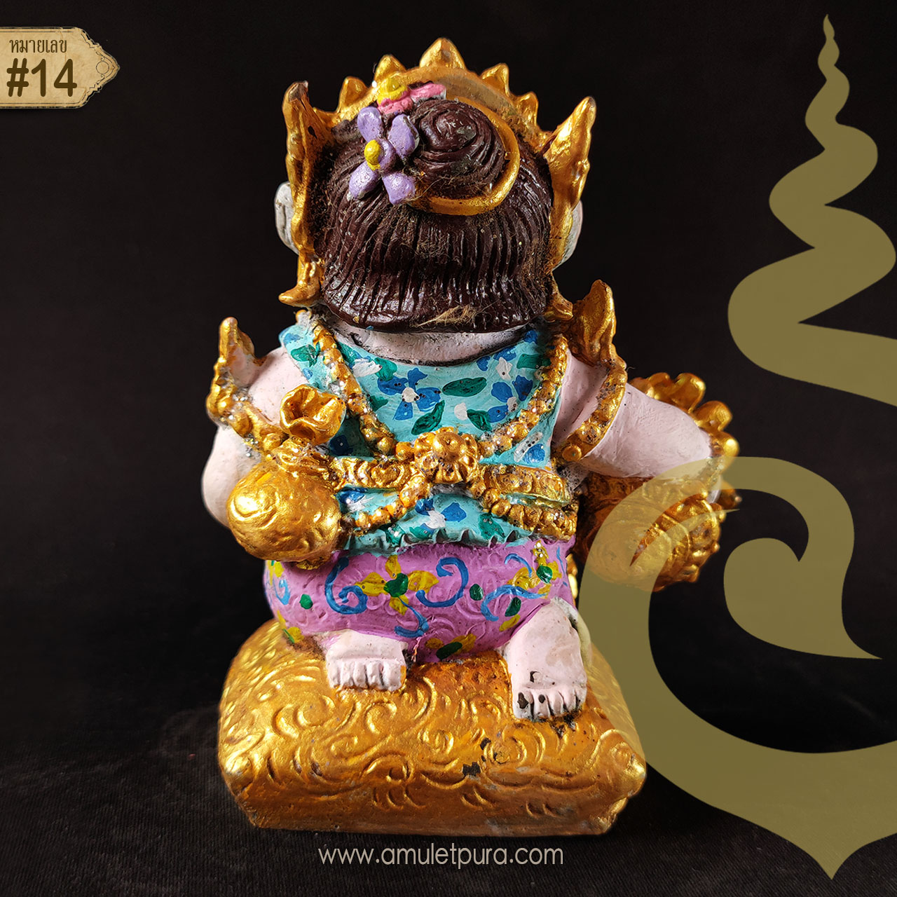 กุมารีดูดทรัพย์รับเงิน เพ้นสี นำฤกษ์ ขนาดบูชา ปี54 อาจารย์สุบิน นะหน้าทอง (หมายเลข 14)