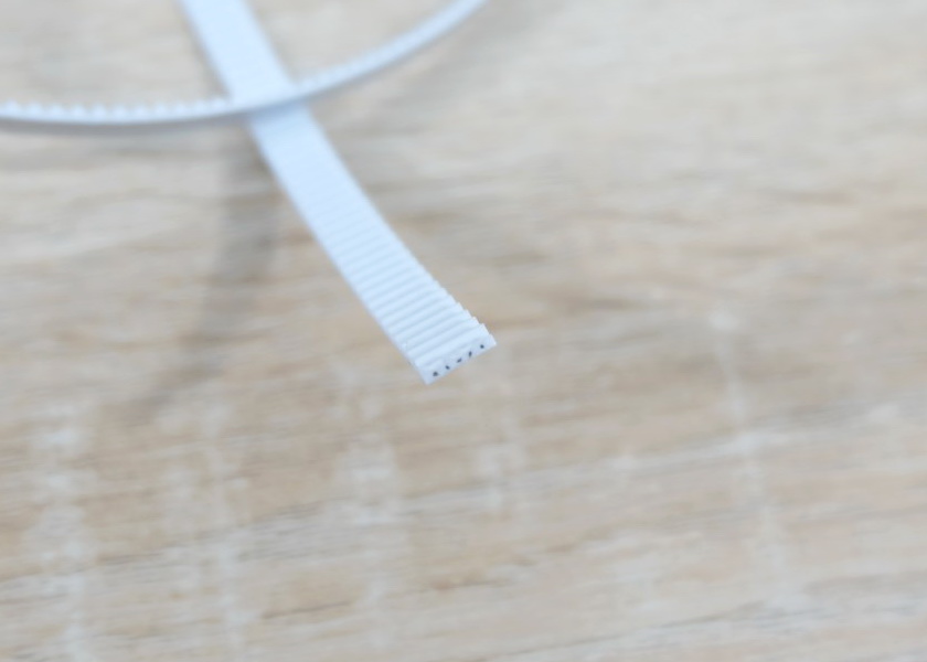 2GT-6mm PU Timing Belt Steel Core สีขาว (สานแถบเส้นเหล็กในสายพาน ราคา/1เมตร)