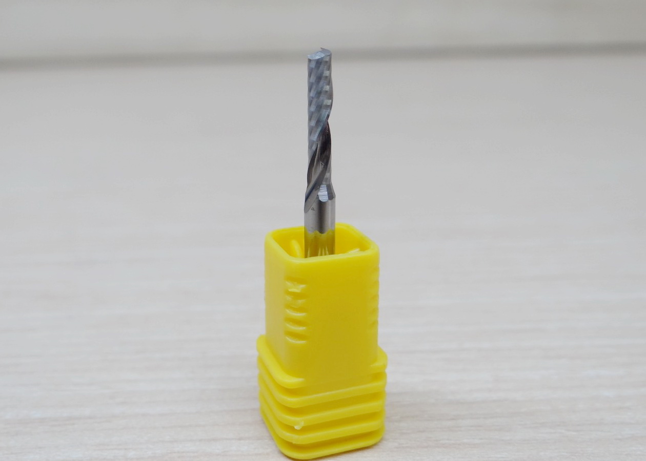 Wood/Acrylic- 3.175x2.5x12mm Single Flute Bit Carbide End Mill (SHKxCEDxCEL) เกรด 3A