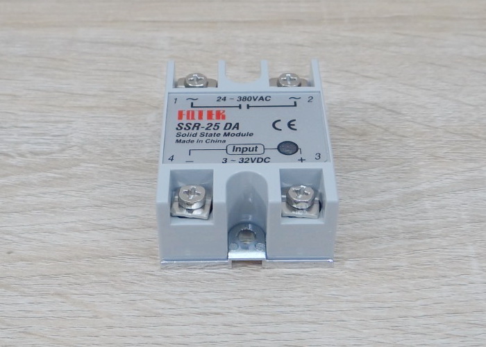 Solid State Relay, SSR-25DA, input 3-32VDC output 24-380VAC, 25A