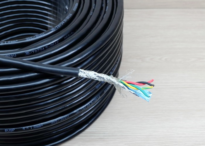 4 core X 1.0 mm² Shielded Wire RVSP Signal Line Shielded Twisted Pair (1m)