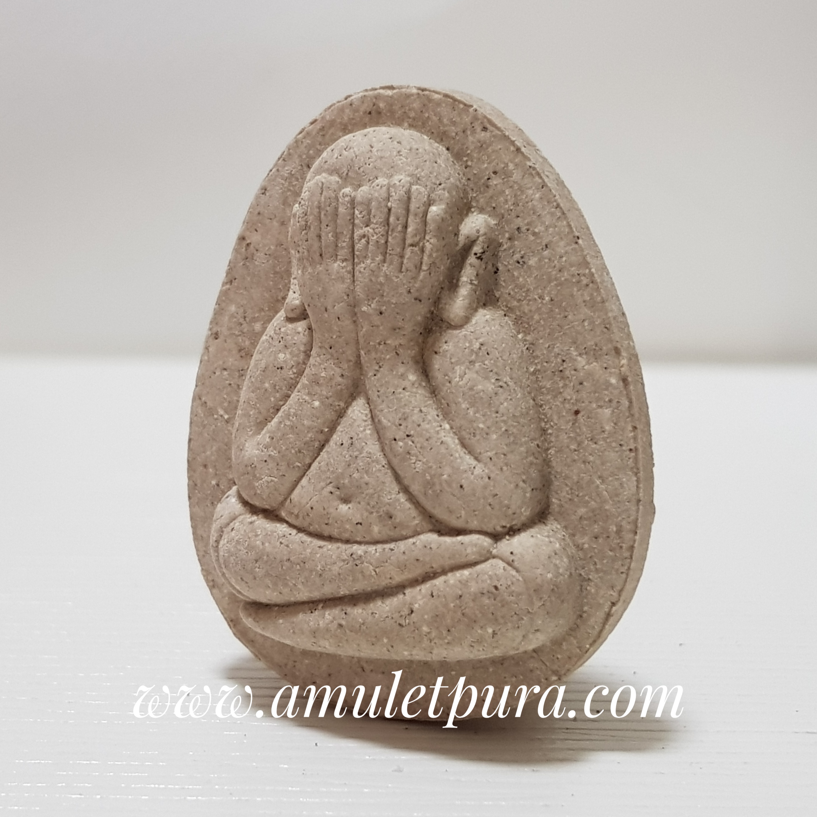 พระปิดตา (พิมพ์ใหญ่ เนื้อผงพุทธคุณ) รุ่น1 ครูบาวัง วัดเชตวัน จ เชียงใหม่