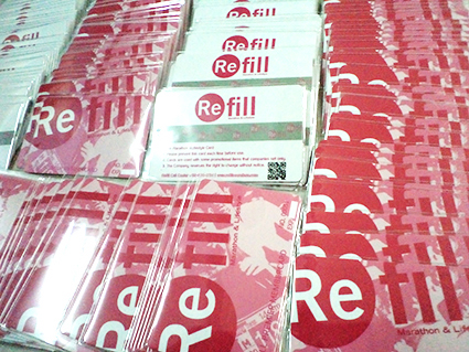 พิมพ์บัตรแข็ง Pvc 0.76 Card ขนาดหนาบัตรเอทีเอ็ม