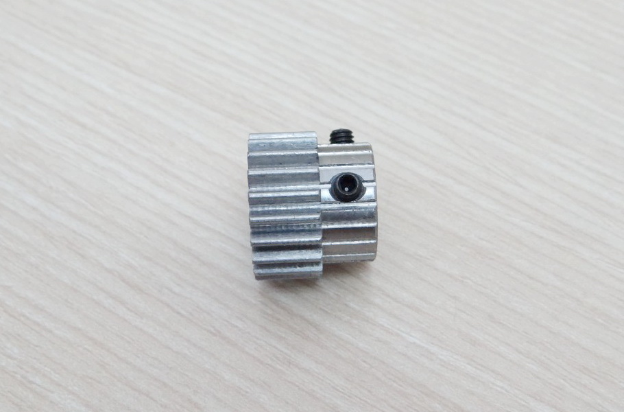 Spur Gear Pinion 1.0 Mod 20Teeth Bore 12.7mm (straight teeth - เฟืองตรง)