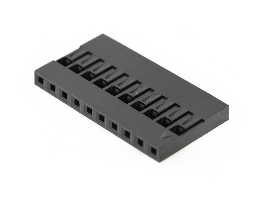 Dupont Pin Housing 2.54 mm ตัวเมีย 10 Pin (แพ็ค 50 ตัว)