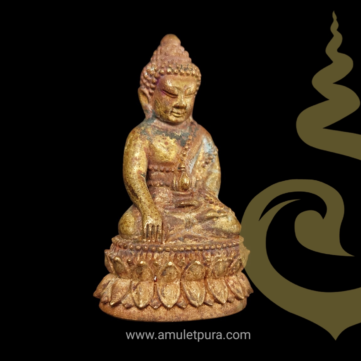 1 ใน 64 องค์ พระกริ่งมงคลมหาเศรษฐี (เนื้อมหาชนวน นำฤกษ์ ก้นอุดผง ฝังหลวงพ่อทวด) ปี64 หลวงพ่อทอง (ศิษย์เอกหลวงพ่อคูณ) วัดบ้านไร่ จ.นครราชสีมา (มีโค้ด หมายเลข2553)