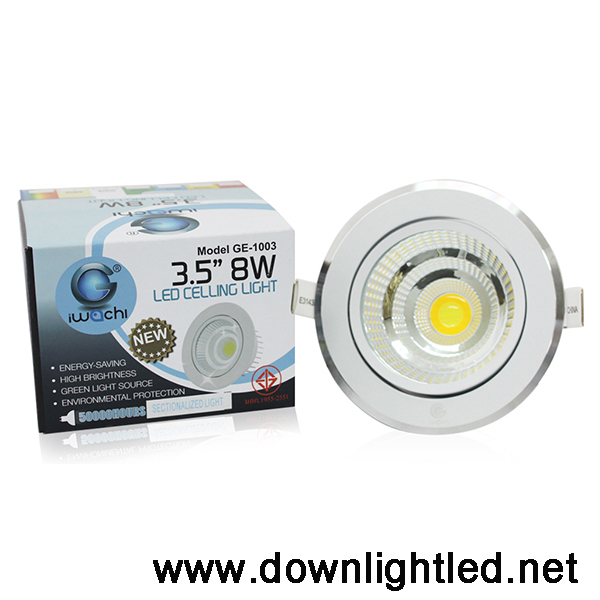 ดาวน์ไลท์ LED IWACHI 8W (แสงขาว)