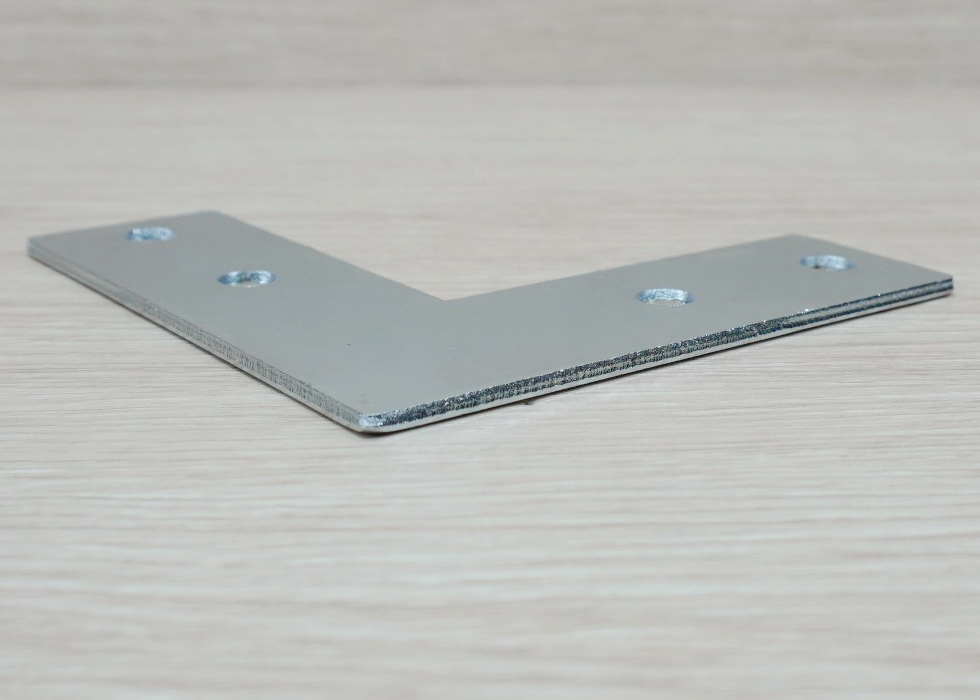 L-Shaped Steel Joint Plate 4-Hole สำหรับ Series 40 Alu-Profile