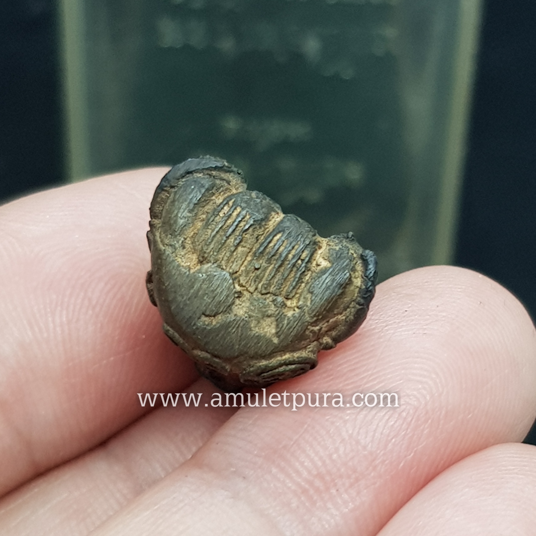 พระปิดตายันต์ยุ่ง รุ่นแรก ไปดี - มีโชค เนื้อนวโลหะเต็มสูตร ปี37 หลวงพ่อเมี้ยน วัดโพธิ์กบเจา จ.พระนครศรีอยุธยา(ตอกโค้ดด้านหลัง)