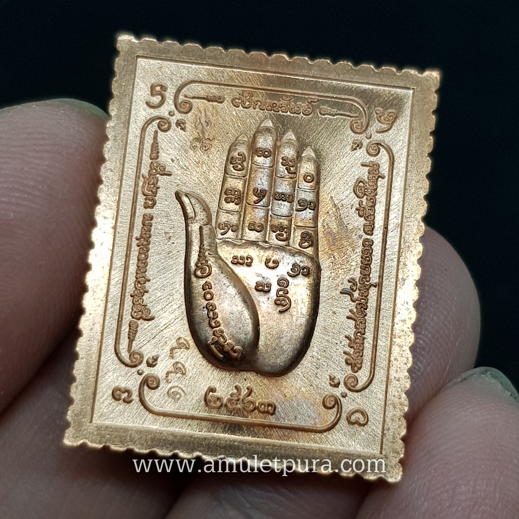 เหรียญแสตมป์ท้าวเวสสุวรรณ(เนื้อทองแดงลงยาแดง)รุ่นเบิกทรัพย์ ปี64 สํานักสงฆ์ห้วยยาว จ.เชียงใหม่(มีโค้ด หมายเลข 166 สร้าง 168 องค์)