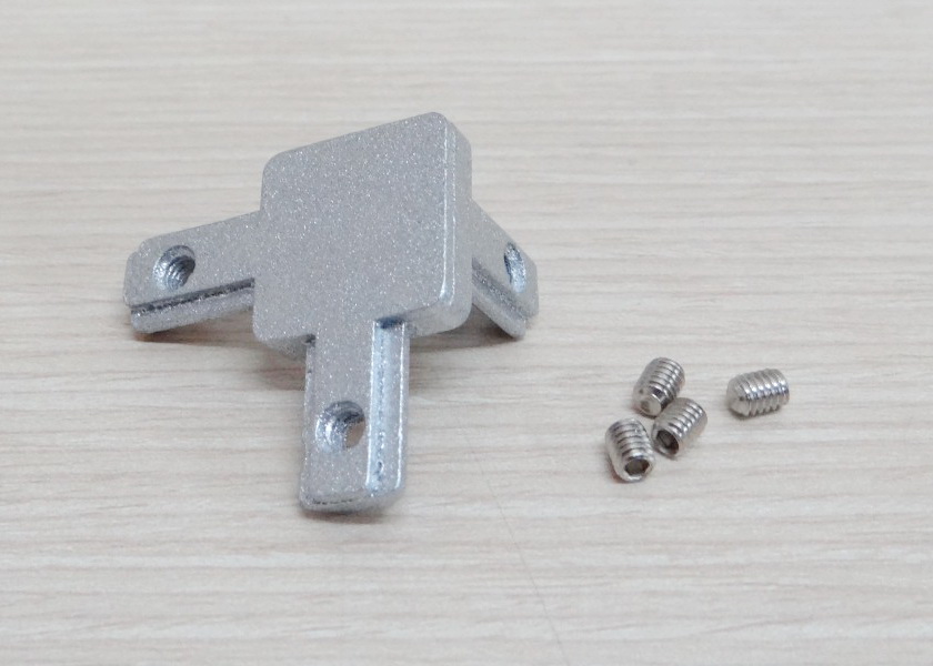 3 Way L-Bracket สำหรับ Series 20 Alu Profile (4-Hole)