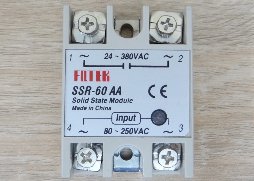 Solid State Relay SSR-60AA, 60A (24-380VAC / 80-250VAC)