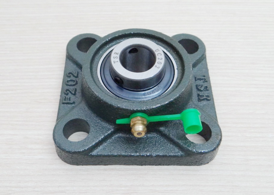 UCF202 Flange Bearing Unit 15mm Cast Iron Housing Self-aligning