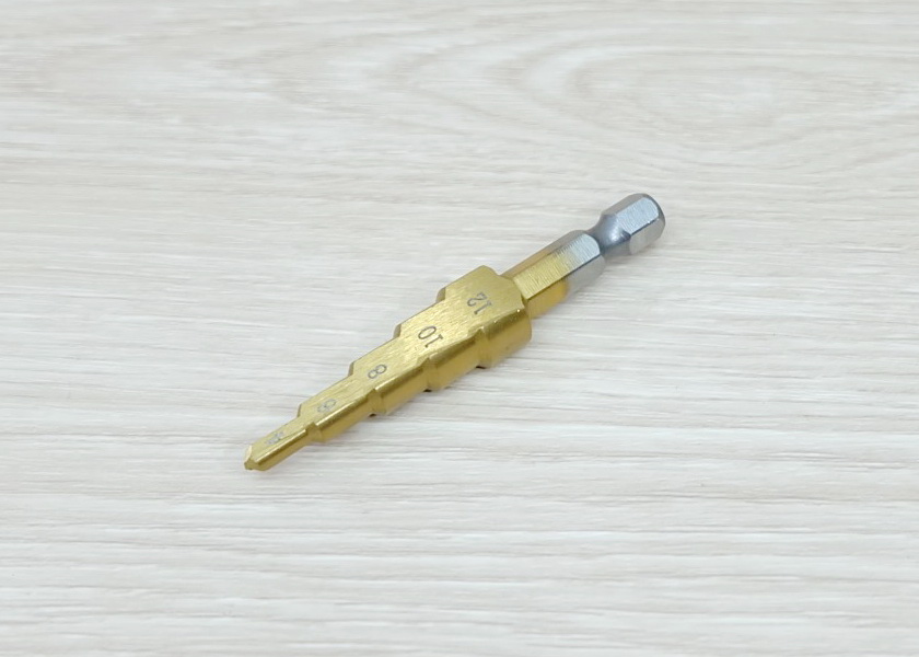 HSS Straight-Fluted Titanium Step Drill Bit 4-12mm (HSS4241)