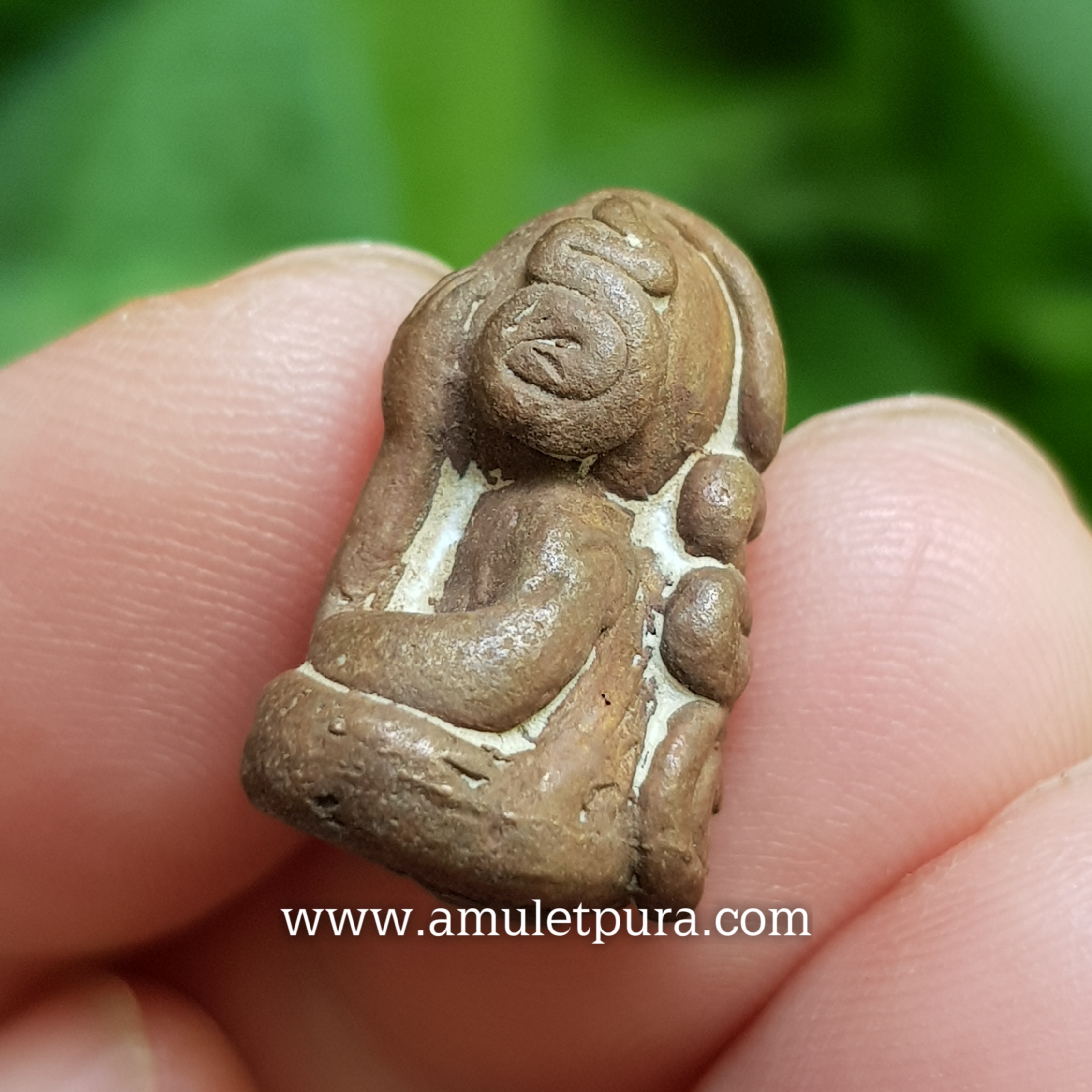 พระปิดตาหล่อโบราณ(เนื้อทองแดงเถื่อน)รุ่นแรก ปี63 หลวงปู่ชัช วัดบ้านปูน จ.พระนครศรีอยุธยา(ตอกโค้ด หมายเลข207)