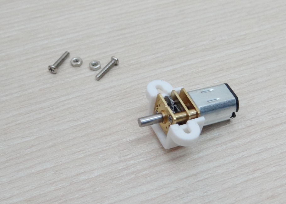 Plastic Bracket for N20 Micro Gear Motor + nut screw (ชุด 2 อัน)