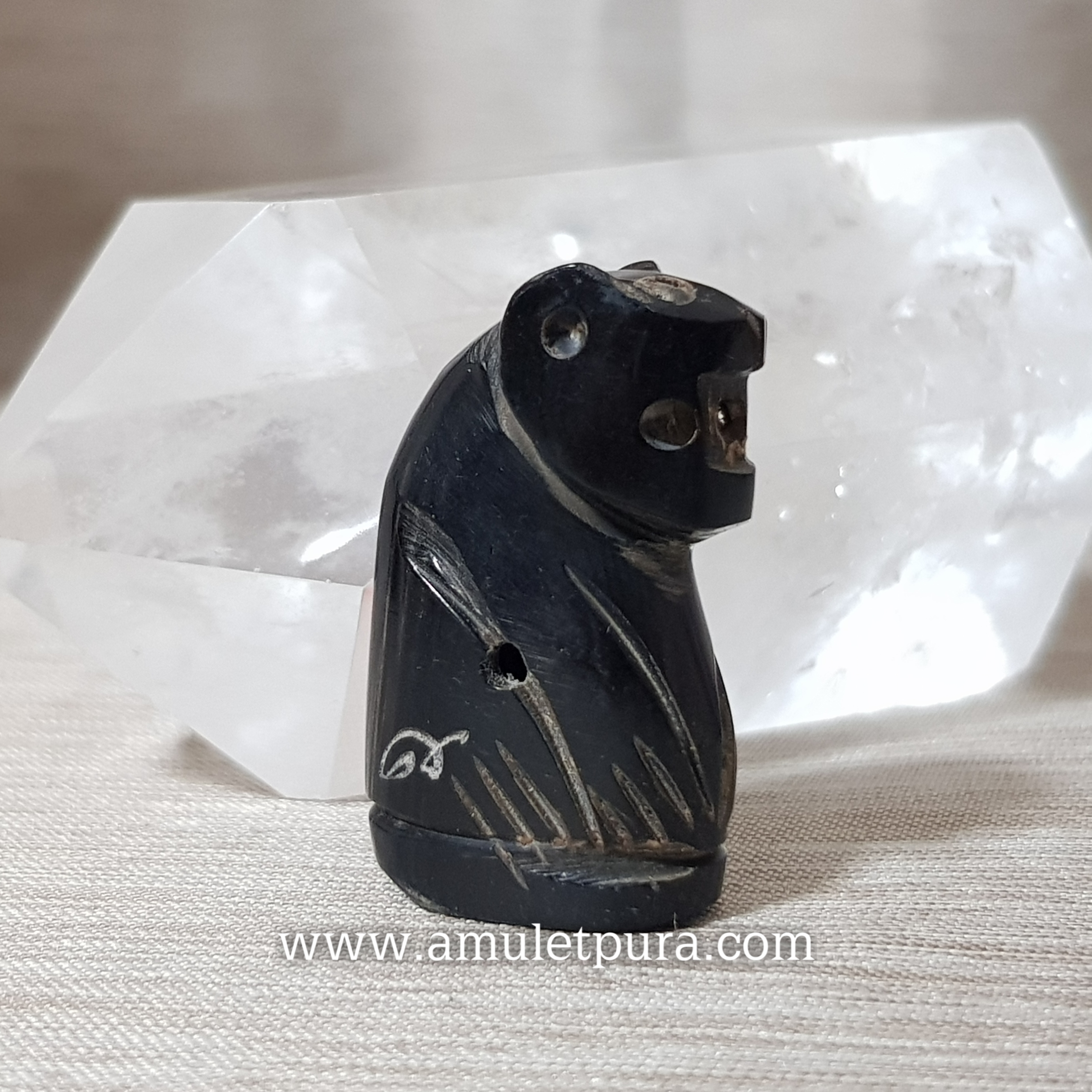 เสือเขาควายแกะอุดกริ่ง(พิมพ์จัมโบ้ จารครบสูตร)ตัวที่ 1 รุ่นไตรมาส ปี44 หลวงพ่อเปิ่น วัดบางพระ จ.นครปฐม