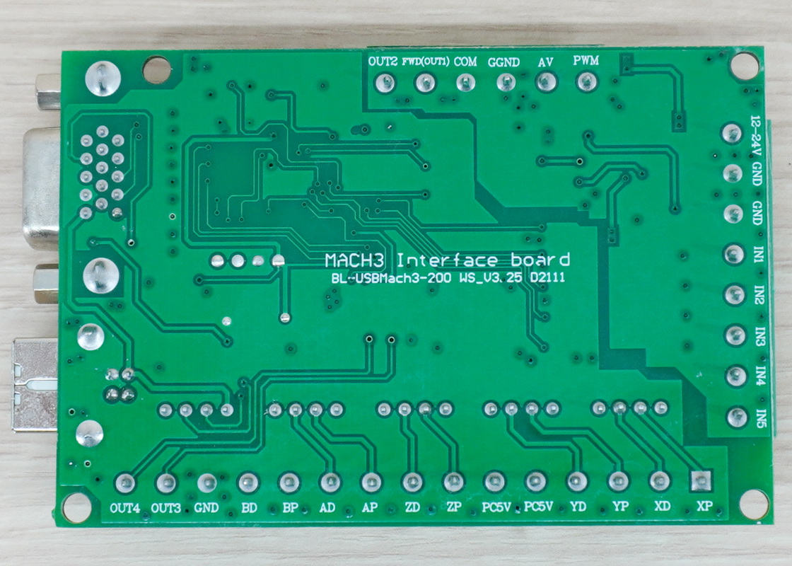 5-Axis USB V3.25 CNC Breakout Board 100KHz for MACH3 + สาย USB-1.35M