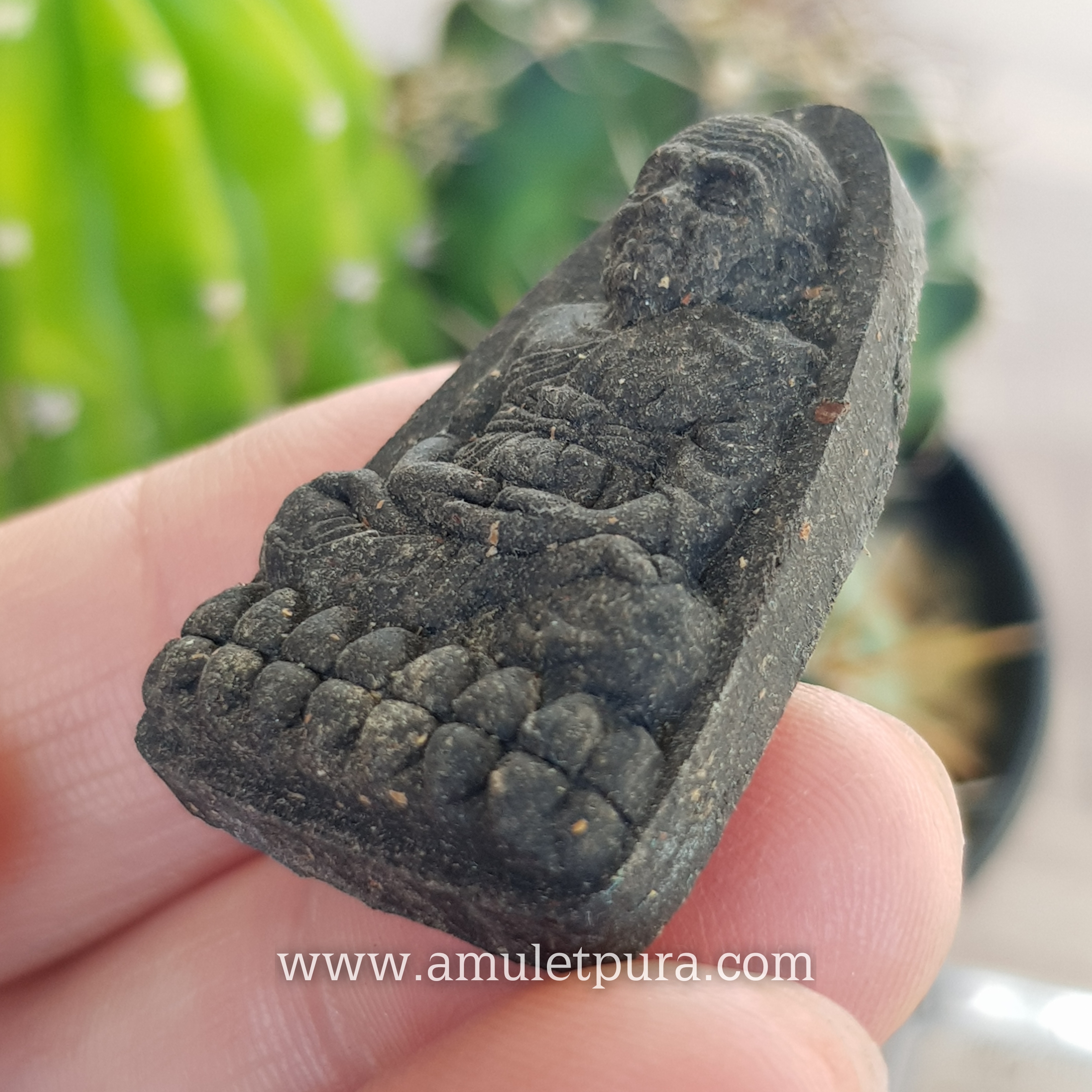 หลวงปู่ทวด หลังเตารีด พิมพ์50ปี วัดเมืองยะลา (เนื้อว่านผสมดินกากยายักษ์ หลังฝังตะกรุด) รุ่นสันติสุข ปี52 พ่อท่านฉิน วัดเมืองยะลา จ.ยะลา (มีโค้ด)