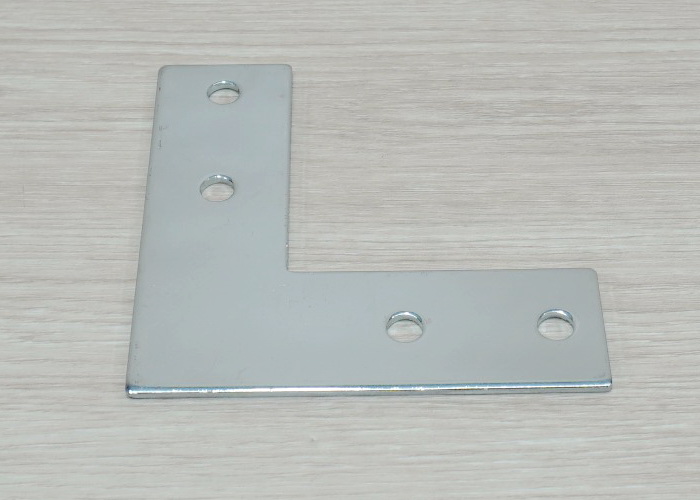 L-Shaped Steel Joint Plate 4-Hole สำหรับ Series 40 Alu-Profile