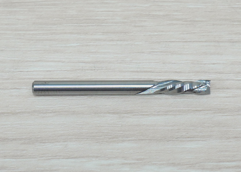 Double-Edged Compound Milling Cutter 3.175x3.175x12mm Blade Spiral Carbide เกรด 3A