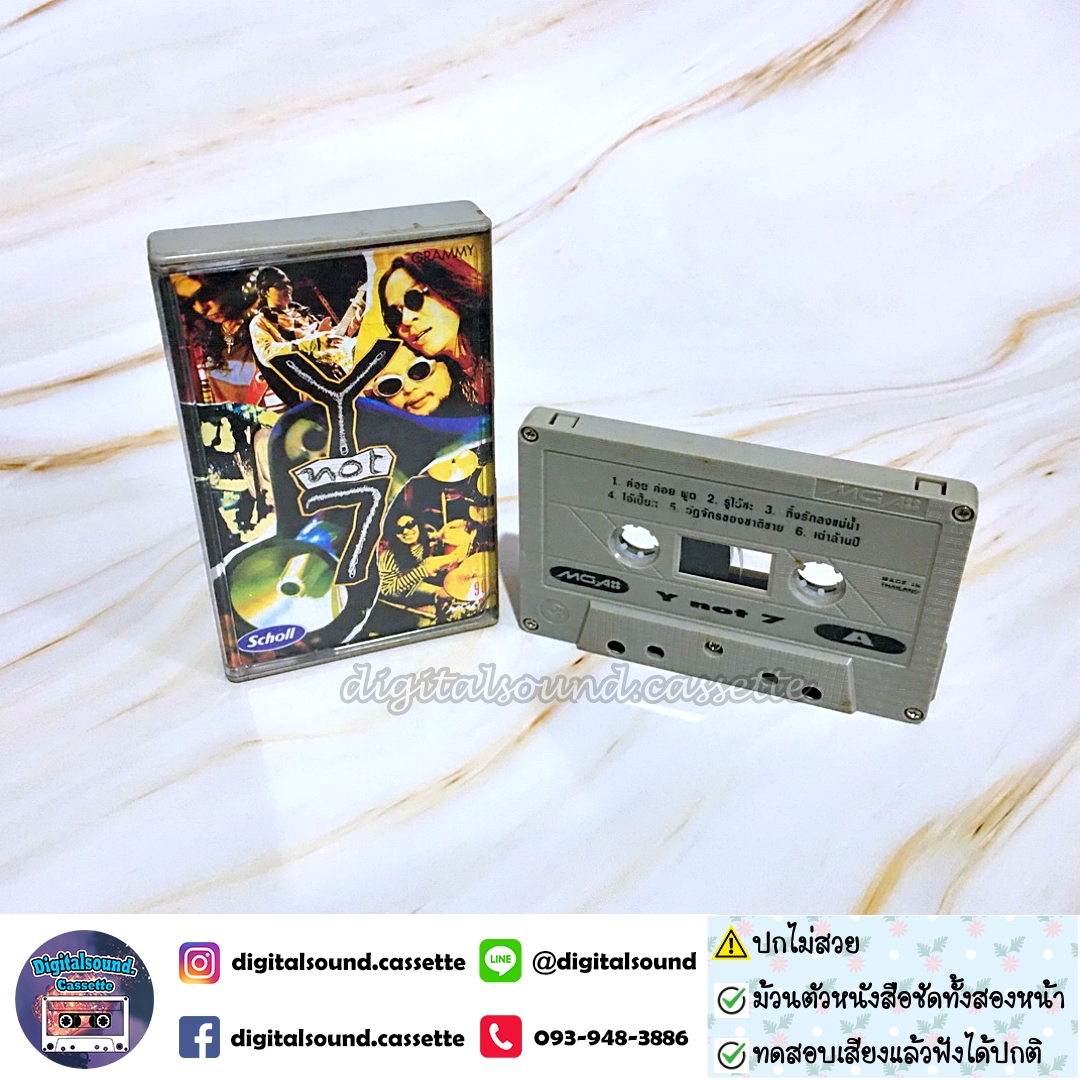 ⚠️ปกไม่สวย เทปคาสเซ็ท Y not 7 อัลบั้ม Y Not 7