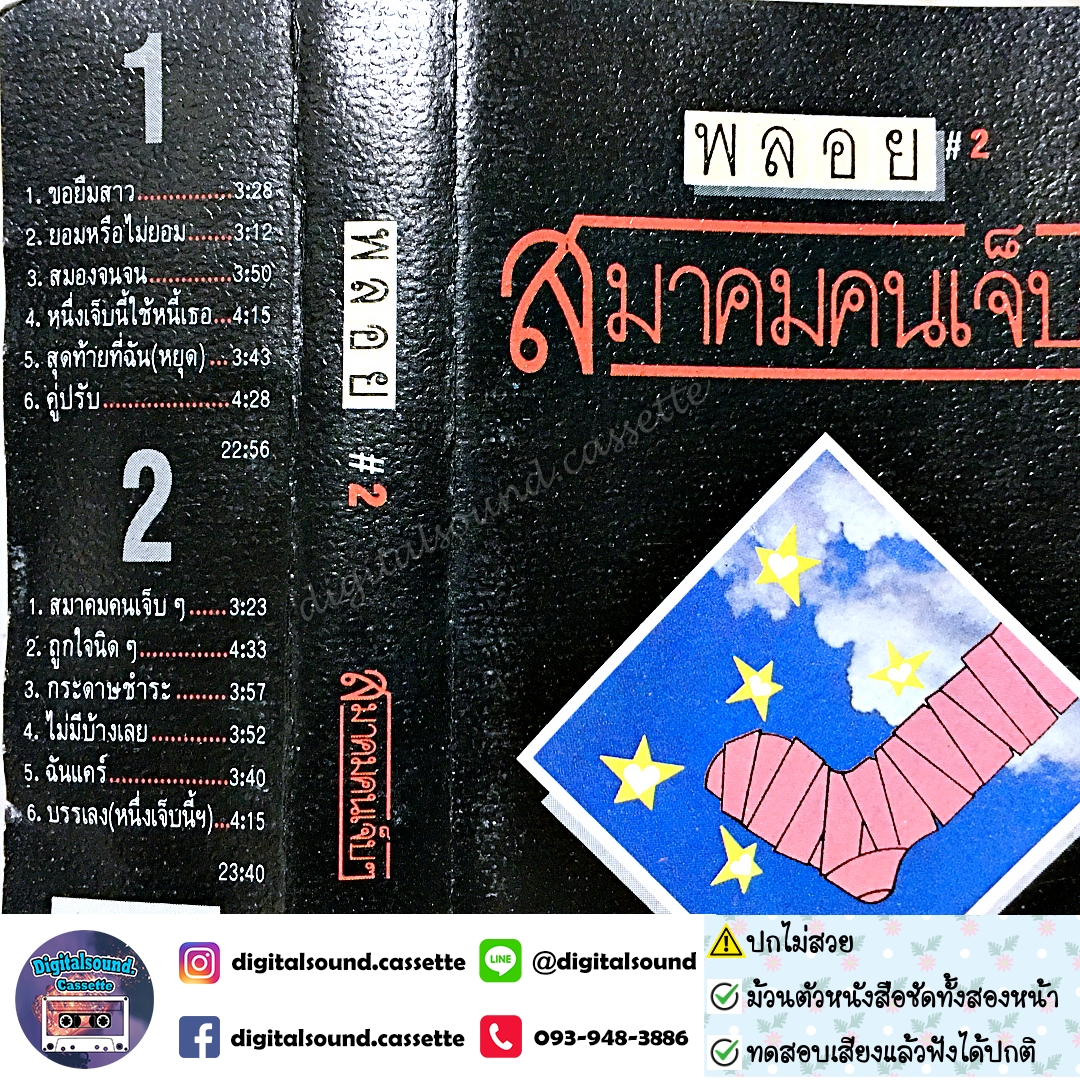 เทปคาสเซ็ท วงพลอย อัลบั้ม ชุดที่ 2 สมาคมคนเจ็บๆ