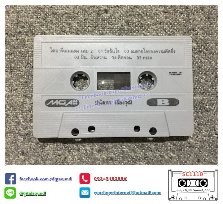 เทปคาสเซ็ท ปนัดดา เรืองวุฒิ อัลบั้ม ไดอารี่เล่มแดง เล่ม 2