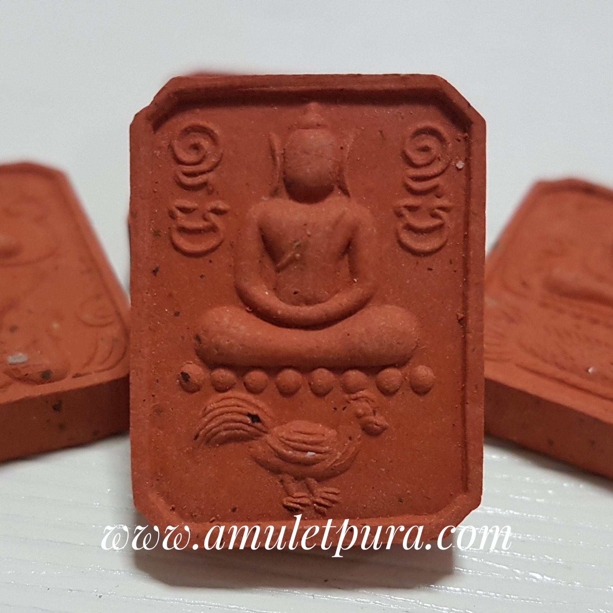 พระพิมพ์ทรงประทับสัตว์ มหามงคลเกราะเพชร หลวงพ่อเณร วัดทุ่งเศรษฐี กรุงเทพมหานคร