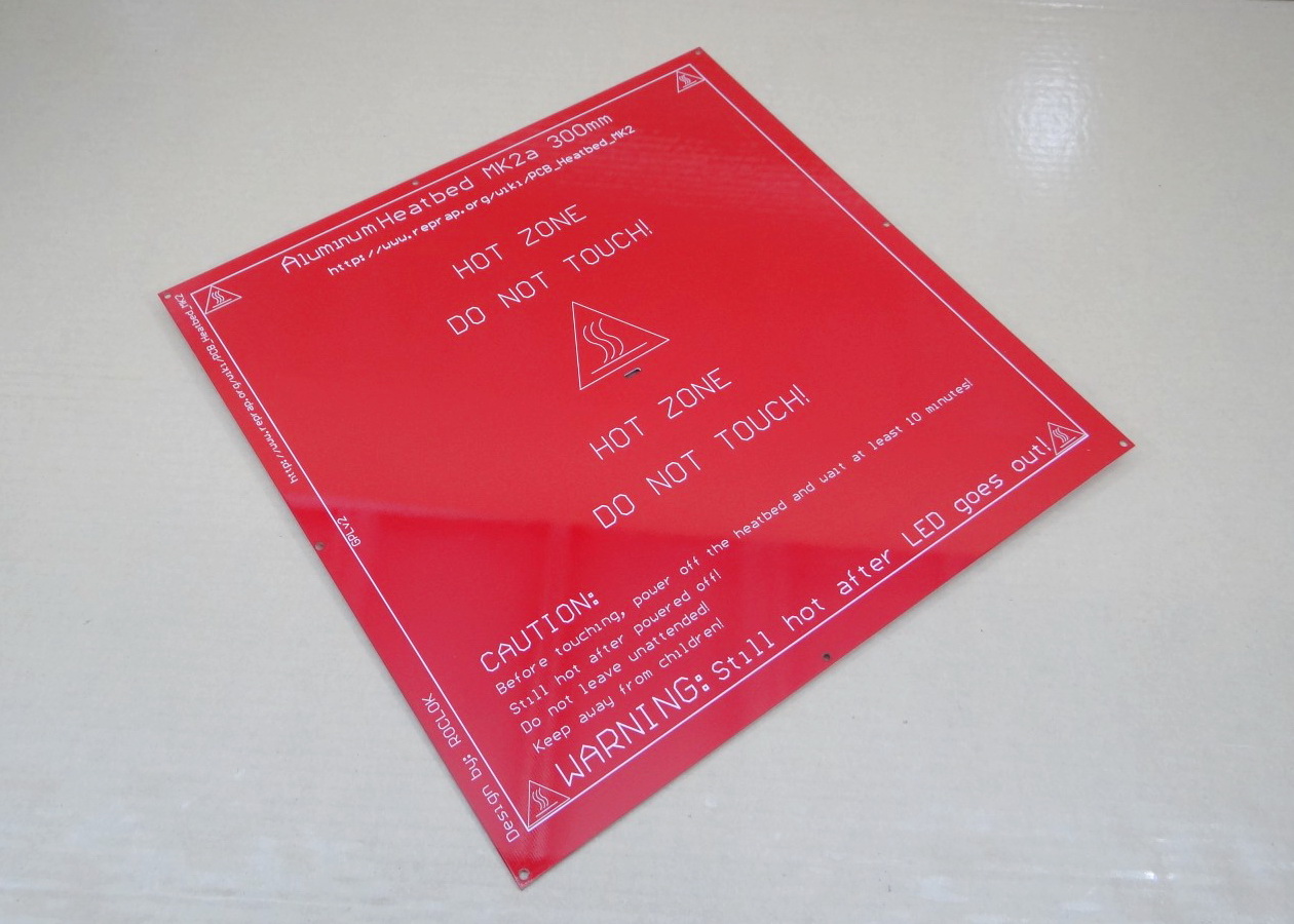 MK2A 300x300mm PCB Heatbed 24V
