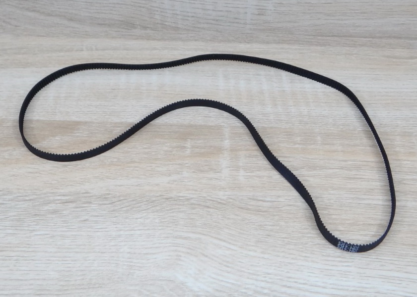 Belt closed loop rubber 760-2GT-6 (Closed-loop length 760mm, 2GT timing belt, width 6mm)