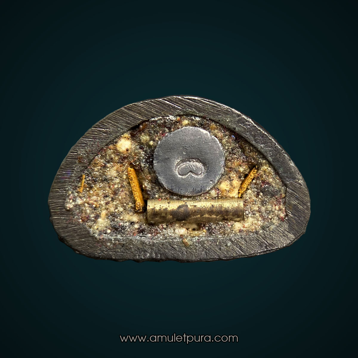 พระกริ่งจุฬามณีฟ้าลั่น (เนื้อระฆังผสมแร่เงิน อุดผงฝังตะกรุดเงิน) ครูบาอินแก้ว วัดดอนมูล จ.ตาก(มีโค้ด)