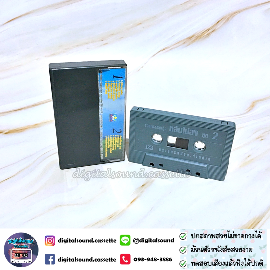 เทปคาสเซ็ท สดใส ยอดรัก วงเดือน สันติ พรทิพย์ ศรเพชร นคร อัลบั้ม รวมเพลงลูกทุ่ง หลับไม่ลง 2